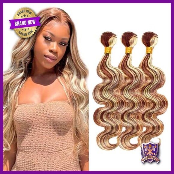 Brazilian Virgin Human Hair Extensions Body Wave 3 Bundles 100g Each main image 2